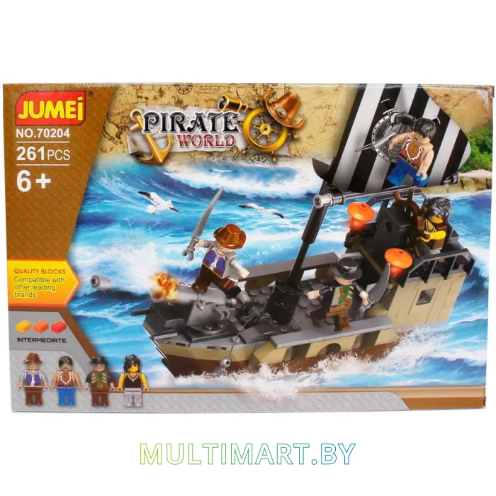 Конструктор Jumei N-396 Пираты (261 деталь)
